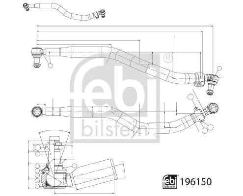 Febi Front Centre Rod Assembly For Scania G L P R S