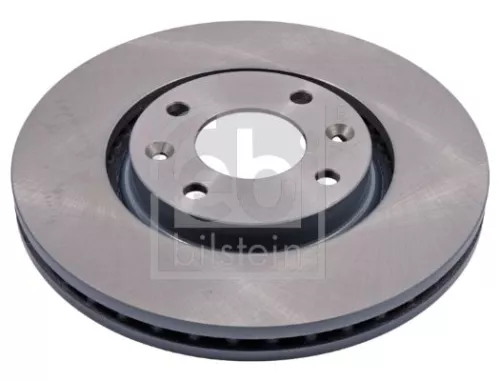 2x Febi Front Internally Vented Brake Disc For Citroën Ds Opel Peugeot Vau