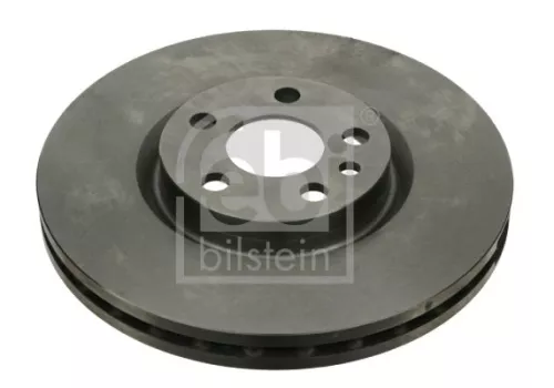 2x Febi Front Internally Vented Brake Disc For Citroën Fiat Lancia Peugeot