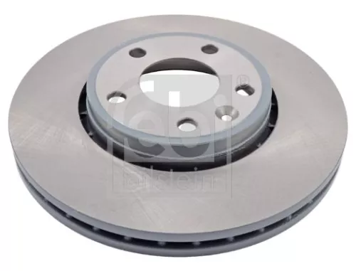 2x Febi Front Internally Vented Brake Disc For Nissan Opel Renault Vauxhal