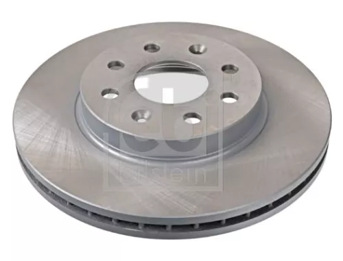 2x Febi Front Internally Vented Brake Disc For Daewoo Nubira
