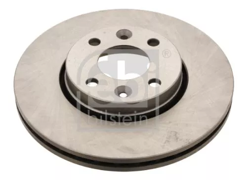 2x Febi Front Internally Vented Brake Disc For Dacia Nissan Renault Clio L