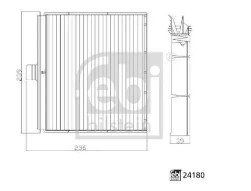 FEBI BILSTEIN FEBI BILSTEIN 24180 Febi Cabin Pollen Filter For Renault Grand Scénic Scénic 
