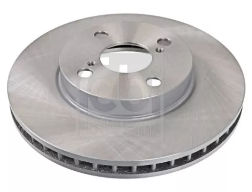 2x Febi Front Internally Vented Brake Disc For Toyota Corolla
