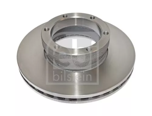 2x Febi Front Internally Vented Brake Disc For Volvo Flc