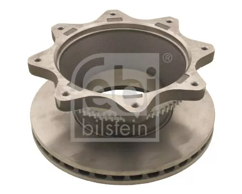 2x Febi Rear Internally Vented Brake Disc For Volvo Fl6