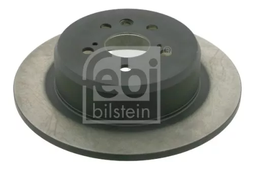 2x Febi Rear Solid Brake Disc For Toyota Avensis Corona
