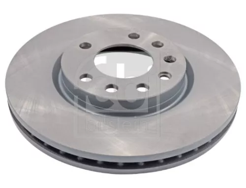 2x Febi Front Internally Vented Brake Disc For Opel Vauxhall Corsa