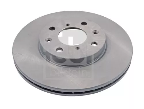2x Febi Front Internally Vented Brake Disc For Opel Suzuki Vauxhall Agila 