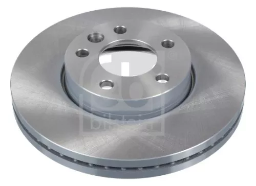 2x Febi Front Internally Vented Brake Disc For Vw California Multivan Toua