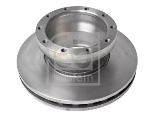 2x Febi Rear Internally Vented Brake Disc For Daf Lf 55