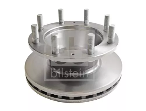 2x Febi Front Internally Vented Brake Disc For Iveco Eurocargo