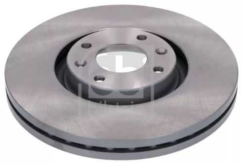 2x Febi Front Internally Vented Brake Disc For Citroën Peugeot 208 3008 C4