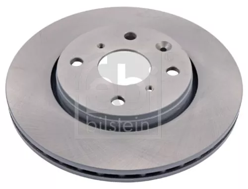 2x Febi Front Internally Vented Brake Disc For Citroën Peugeot Toyota 107 