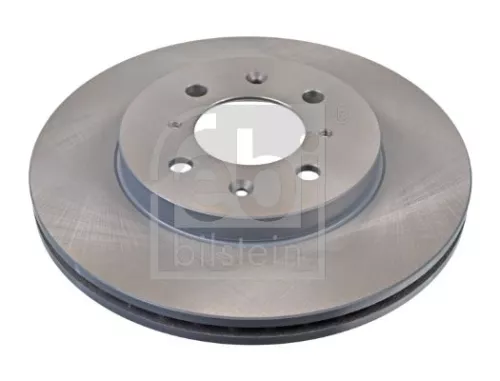 2x Febi Front Vented Brake Discs Fits Honda City Jazz 258mm