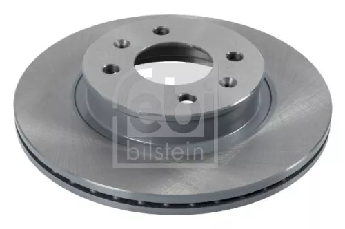 2x Febi Front Internally Vented Brake Disc For Hyundai Getz