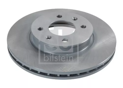 2x Febi Front Vented Brake Discs Fits Hyundai Kia Kia (Dyk) Accent I20 Qianlima 