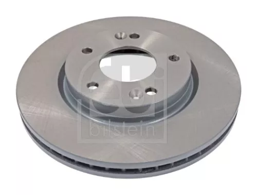 2x Febi Front Internally Vented Brake Disc For Hyundai Santa Fé Trajet