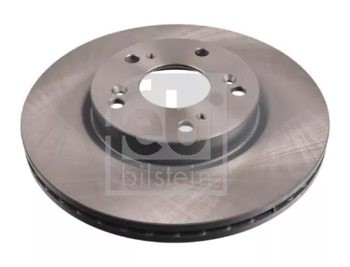 2x Febi Front Internally Vented Brake Disc For Honda Accord Civic Cr-v Cr-