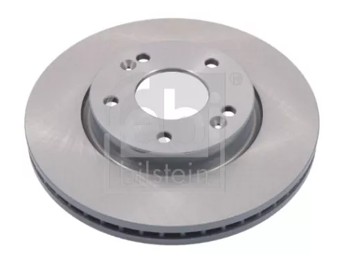 2x Febi Front Internally Vented Brake Disc For Hyundai Kia Cee'd I30 Ix20 