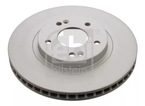 2x Febi Front Internally Vented Brake Disc For Hyundai Santa Fé