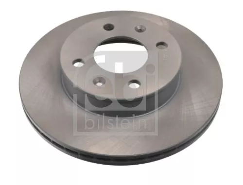2x Febi Front Internally Vented Brake Disc For Hyundai Kia I10 Picanto