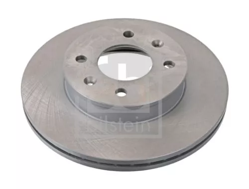 2x Febi Front Vented Brake Discs Fits Hyundai Getz 241mm