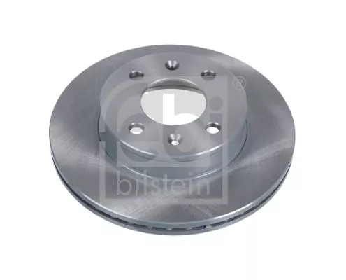 2x Febi Front Internally Vented Brake Disc For Hyundai Accent