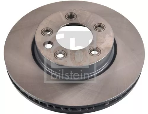 Febi Single Front Right Internally Vented Brake Disc For Porsche Vw Cayenne To