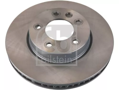 Febi Single Front Left Internally Vented Brake Disc For Porsche Vw Cayenne Tou