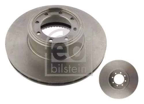 2x Febi Rear Internally Vented Brake Disc For Iveco Daily