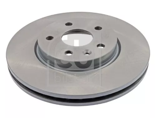 2x Febi Front Internally Vented Brake Disc For Chevrolet Opel Vauxhall Ast