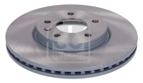 2x Febi Front Internally Vented Brake Disc For Chevrolet Opel Vauxhall Amp