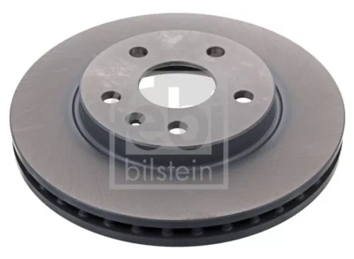 2x Febi Front Internally Vented Brake Disc For Chevrolet Opel Saab Vauxhal