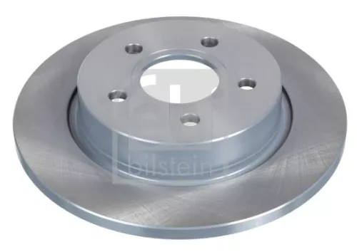 2x Febi Rear Solid Brake Disc For Ford Focus