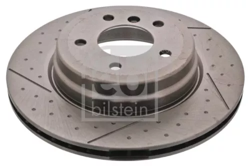 2x Febi Rear Internally Vented Brake Disc For Bmw 1 3