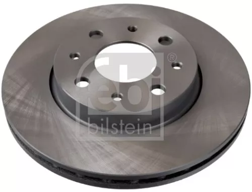 2x Febi Front Internally Vented Brake Disc For Fiat Ford 500 500 C Ka Pand