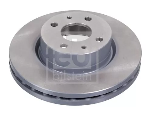 2x Febi Front Internally Vented Brake Disc For Alfa Romeo Fiat Lancia 164 