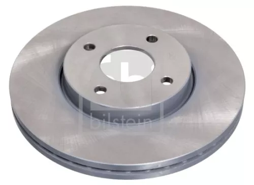 2x Febi Front Internally Vented Brake Disc For Ford Fiesta