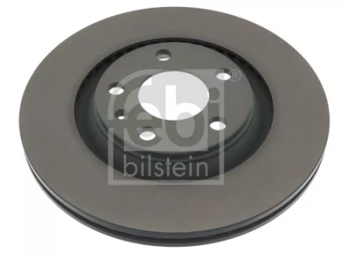 2x Febi Rear Vented Brake Discs Fits Audi A4 300mm