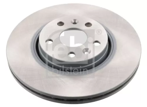 2x Febi Front Internally Vented Brake Disc For Renault Grand Scénic Scénic