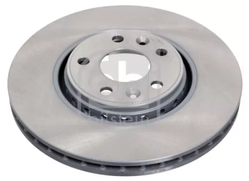 2x Febi Front Internally Vented Brake Disc For Renault Samsung Clio Espace