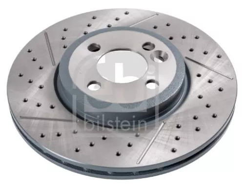 2x Febi Front Perforated/vented Brake Disc For Mini Mini Mini Clubman