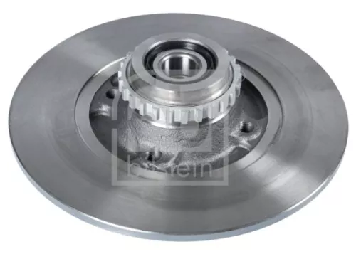 2x Febi Rear Solid Brake Disc For Renault Clio