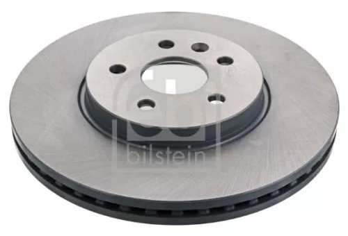 2x Febi Front Internally Vented Brake Disc For Chevrolet Opel Vauxhall Ast