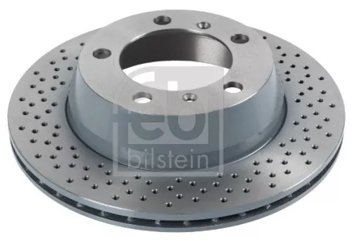 2x Febi Rear Perforated/vented Brake Discs Fits Porsche Boxster Cayman 299mm