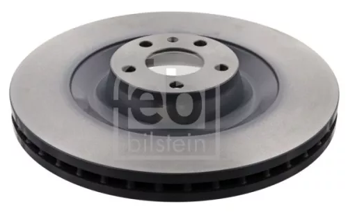 2x Febi Front Internally Vented Brake Disc For Audi A6