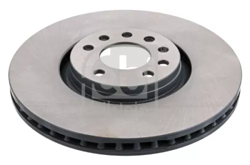 2x Febi Front Internally Vented Brake Disc For Opel Vauxhall Astra Zafira 