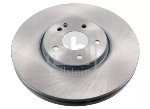 2x Febi Front Vented Brake Discs Fits Chrysler Mercedes Clk Crossfire E-class Sl