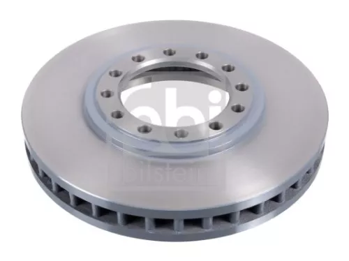 2x Febi Front Internally Vented Brake Disc